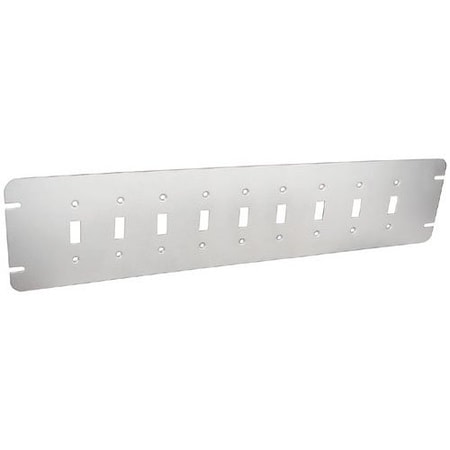 Southwire Box Cover, Junction Box Box Type, 9 Gang, Galvanized Steel, Toggle Cover Type GBTC-9
